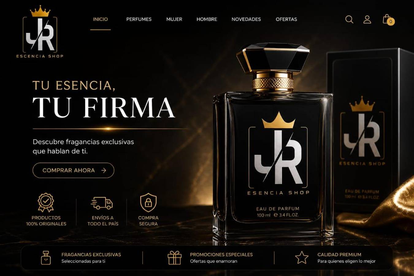 JR esencia shop Portada